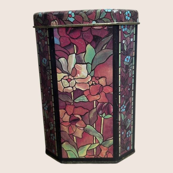 🕯️ VTG 1970s UPCYCLED OCTAGONAL MEISTER TIN HAND POURED SOY CANDLE COFFEE SCENT - Picture 1 of 5
